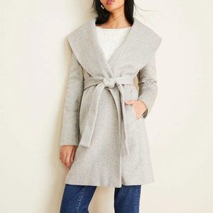 NWT Ann Taylor Herringbone Shawl Collar Coat